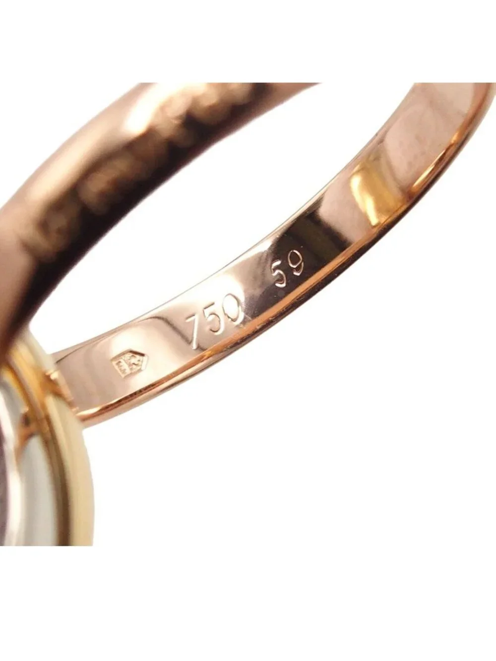 Cartier Trinity MM Three Color Gold 59 Ring